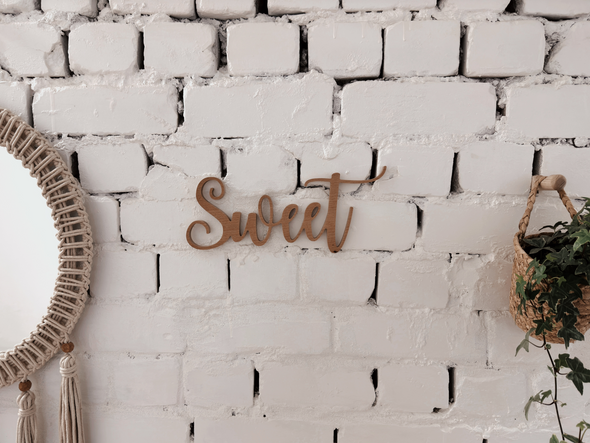Wooden word decors