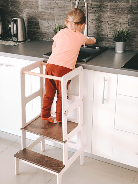 Kitchen helper , Learning tower, step stool- Bilauf