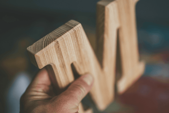 Wood Letters 15cm height - Bilauf